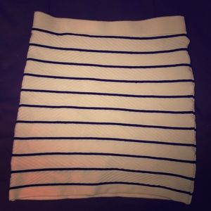 Black & White Pencil Skirt